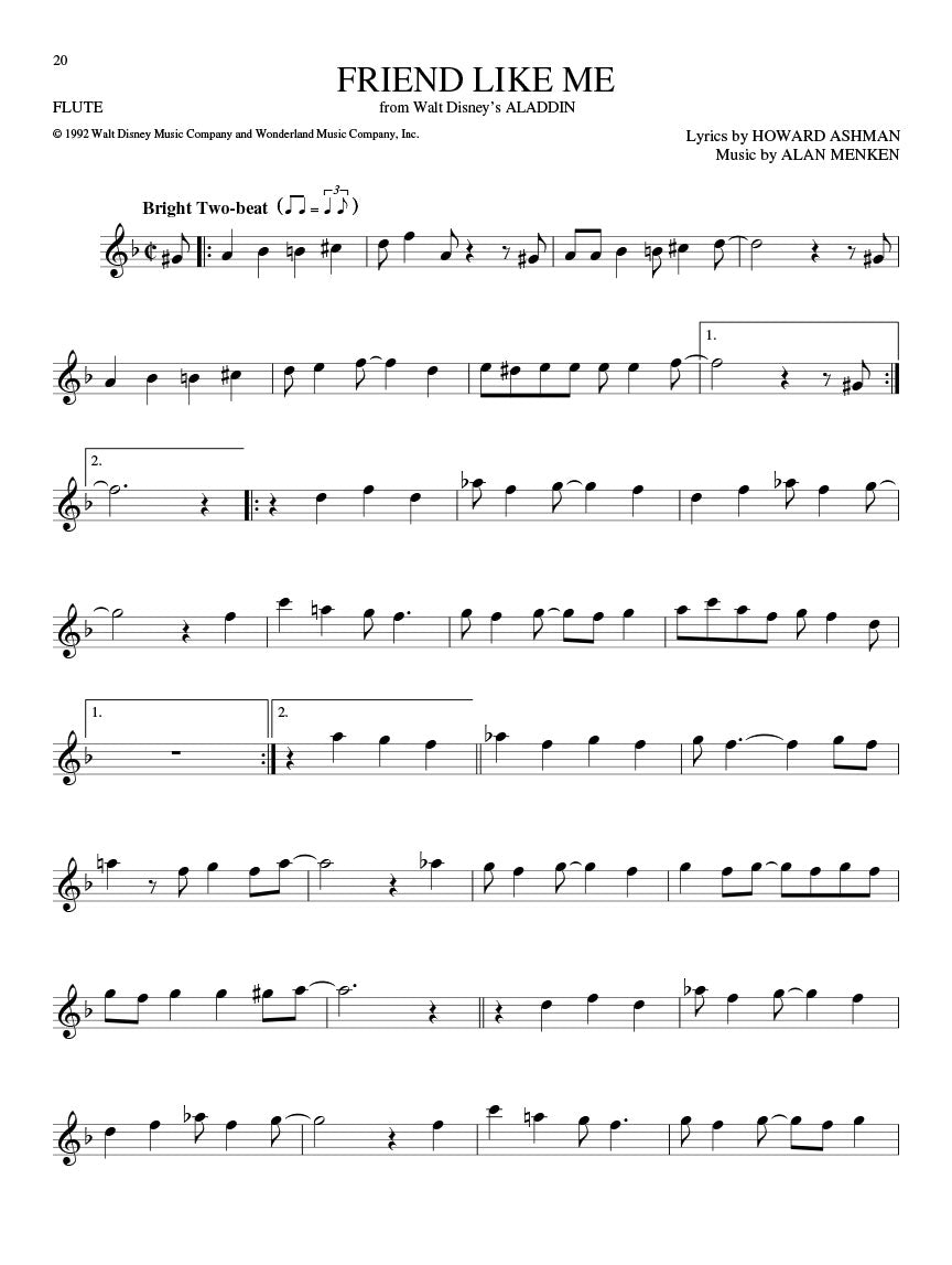 Big Book Of Disney Songs Flute