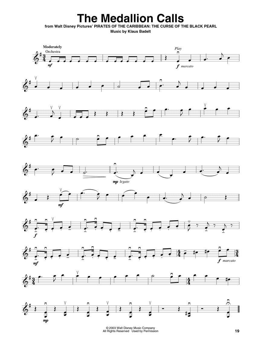 Pirates Of The Caribbean - Violin Play Along Book/Ola