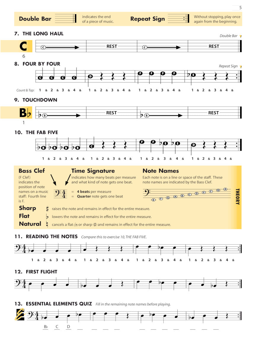 Essential Elements For Band - Trombone Bass Clef Book 1 (Book & EEi)