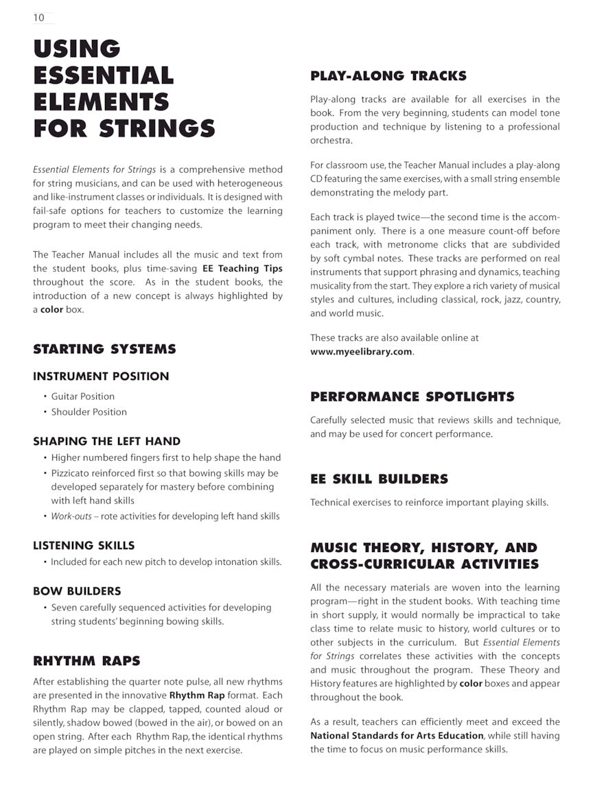 Essential Elements For Strings - Conductor Teacher's Book 1 (EEi Media)