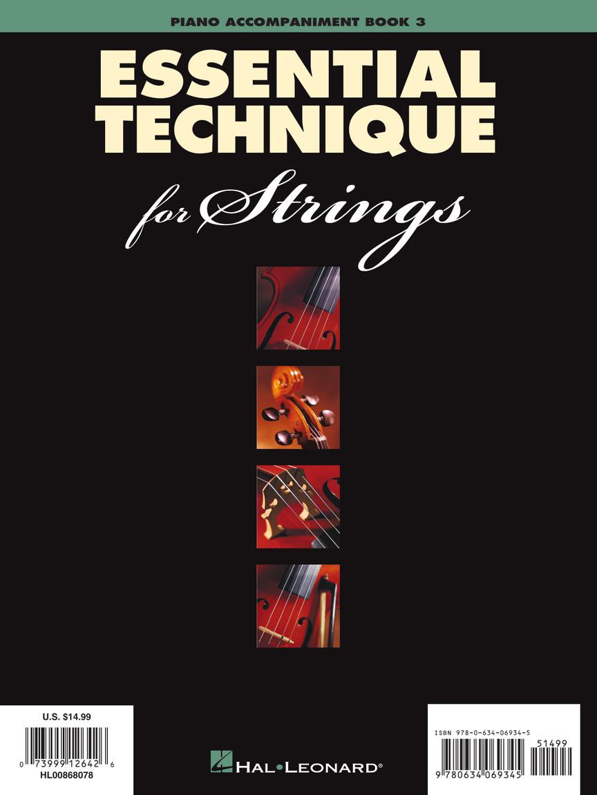 Essential Technique For Strings - Piano Accompaniment Book 3