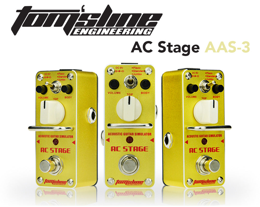 Toms Line AAS-3 AC Stage Acoustic Guitar Simulator Mini Pedal