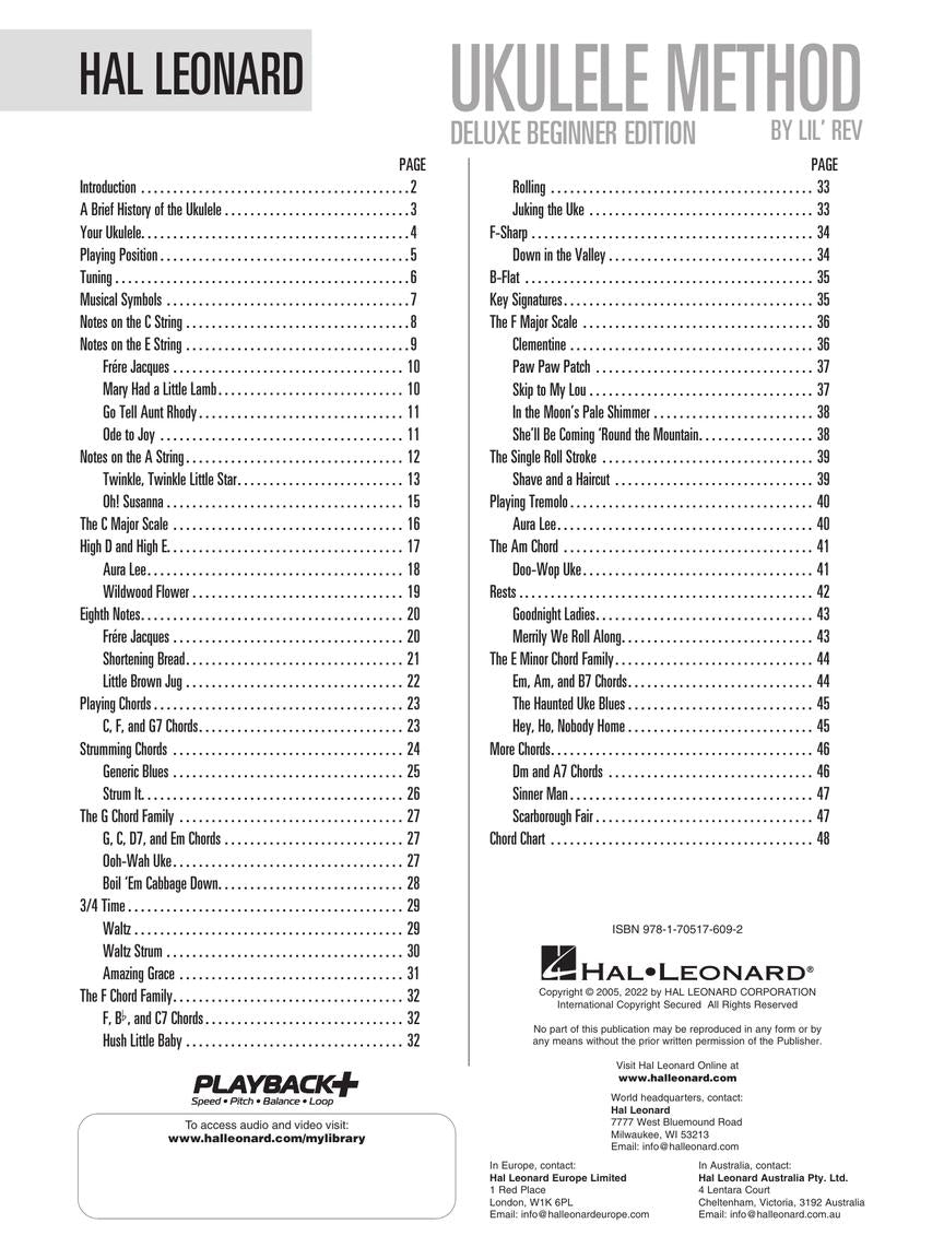 Hal Leonard - Ukulele Method Deluxe Beginner Edition Book/Olm