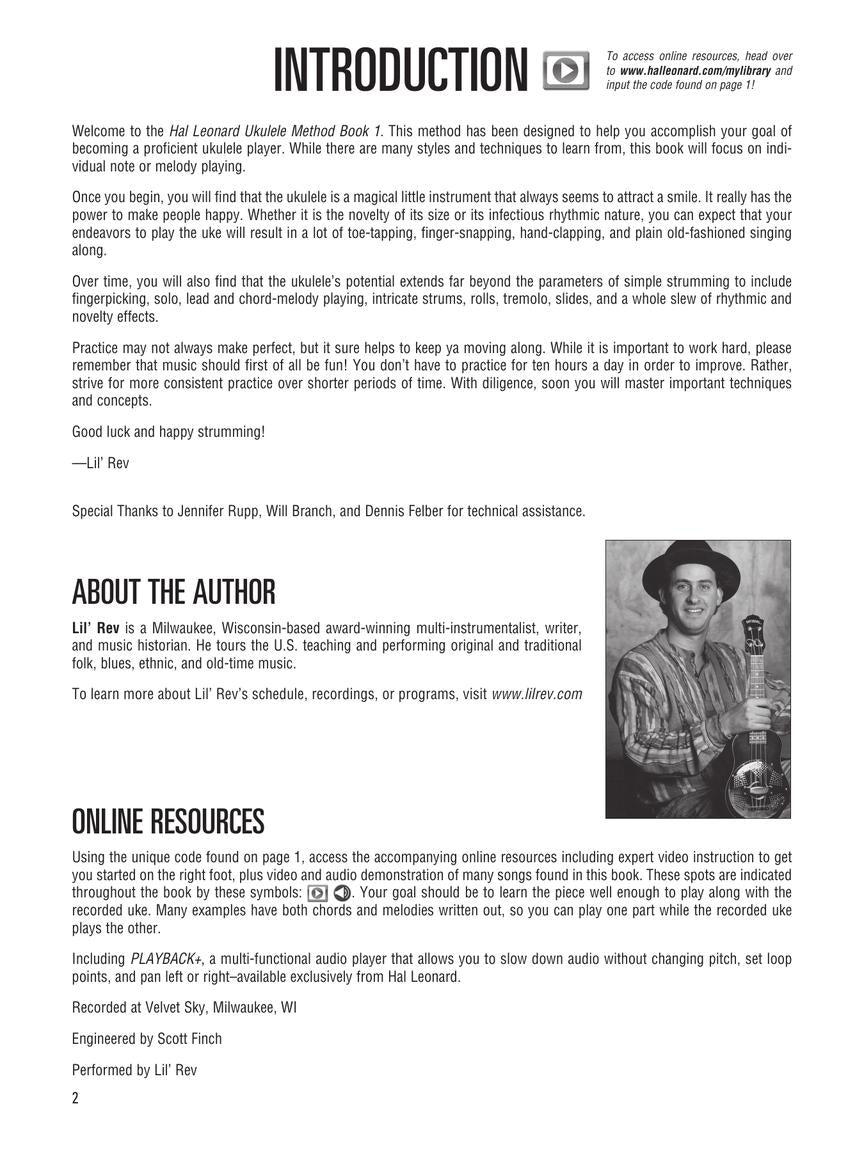 Hal Leonard - Ukulele Method Deluxe Beginner Edition Book/Olm