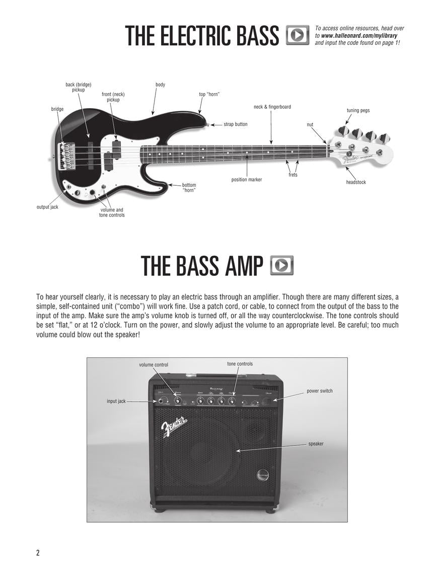 Hal Leonard Bass Tab Method - Book 1 Deluxe Beginner Edition (Book/Olm)