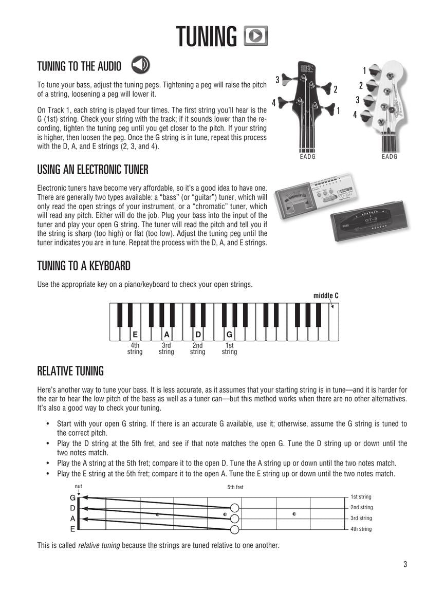 Hal Leonard Bass Tab Method - Book 1 Deluxe Beginner Edition (Book/Olm)