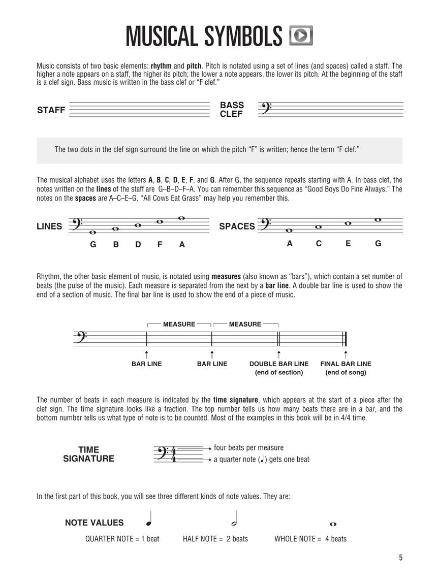 Hal Leonard Bass Tab Method - Book 1 Deluxe Beginner Edition (Book/Olm)