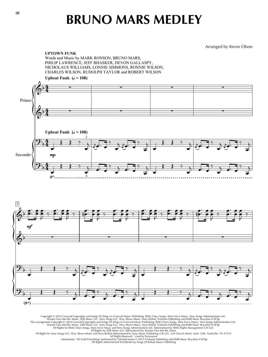 Epic Pop and Rock Medleys for Piano Duet Book