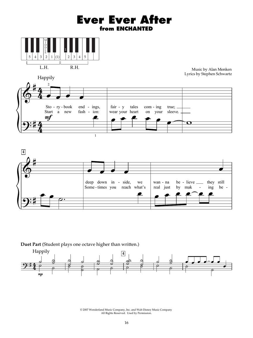 Disney Movie Fun  - Five Finger Piano With Lyrics Book (2nd Edition)