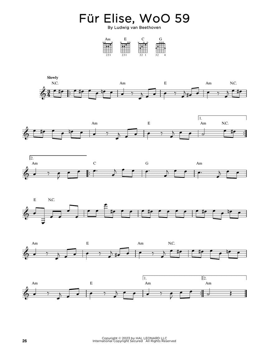 First 50 Melodies You Should Play On Guitar Book