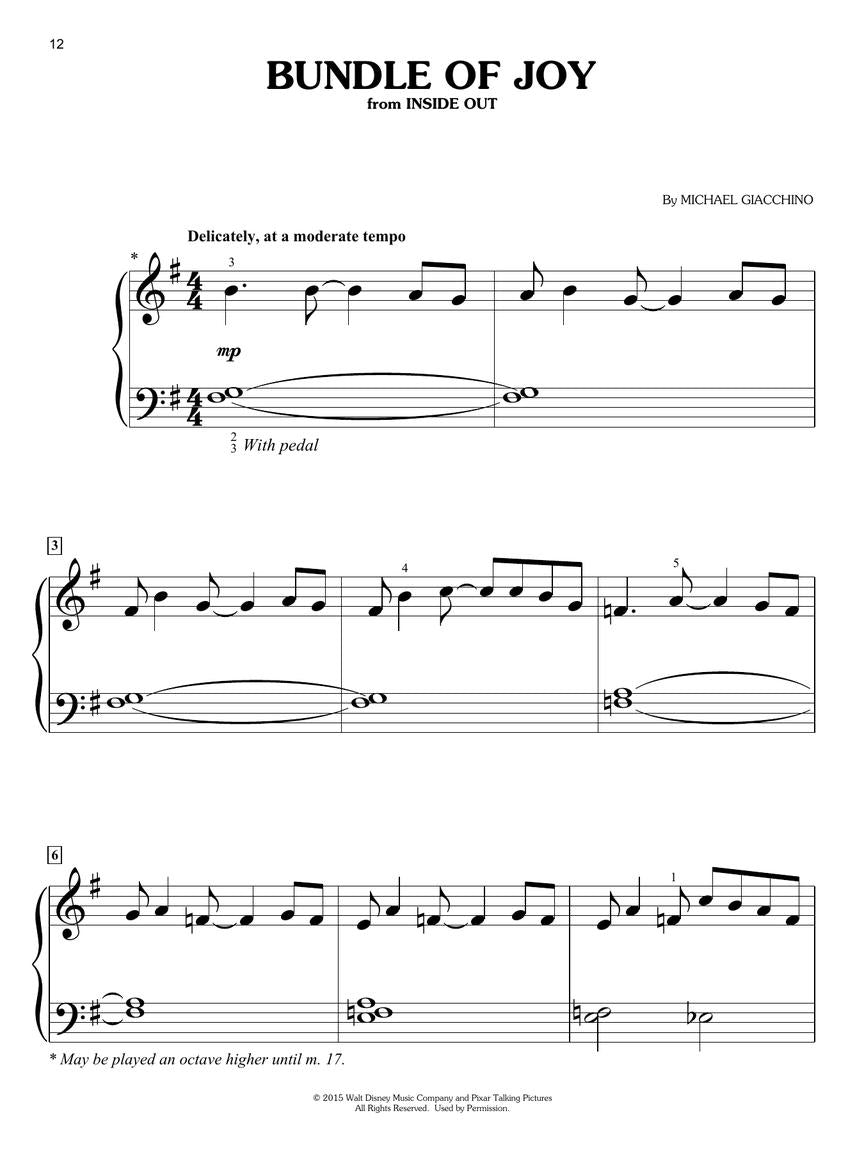 Pixar Collection For Big Note Piano