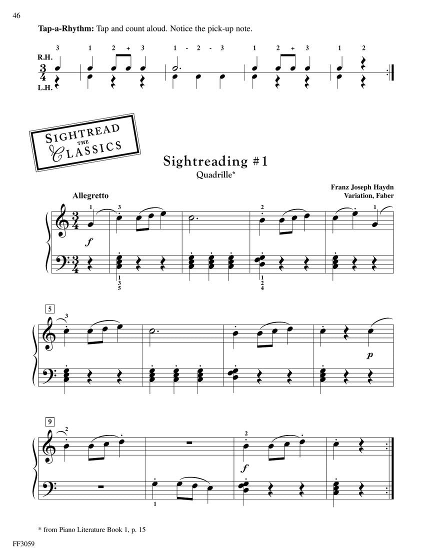 Faber - Late Elementary Piano Sight Reading Book – Music2u.com.au