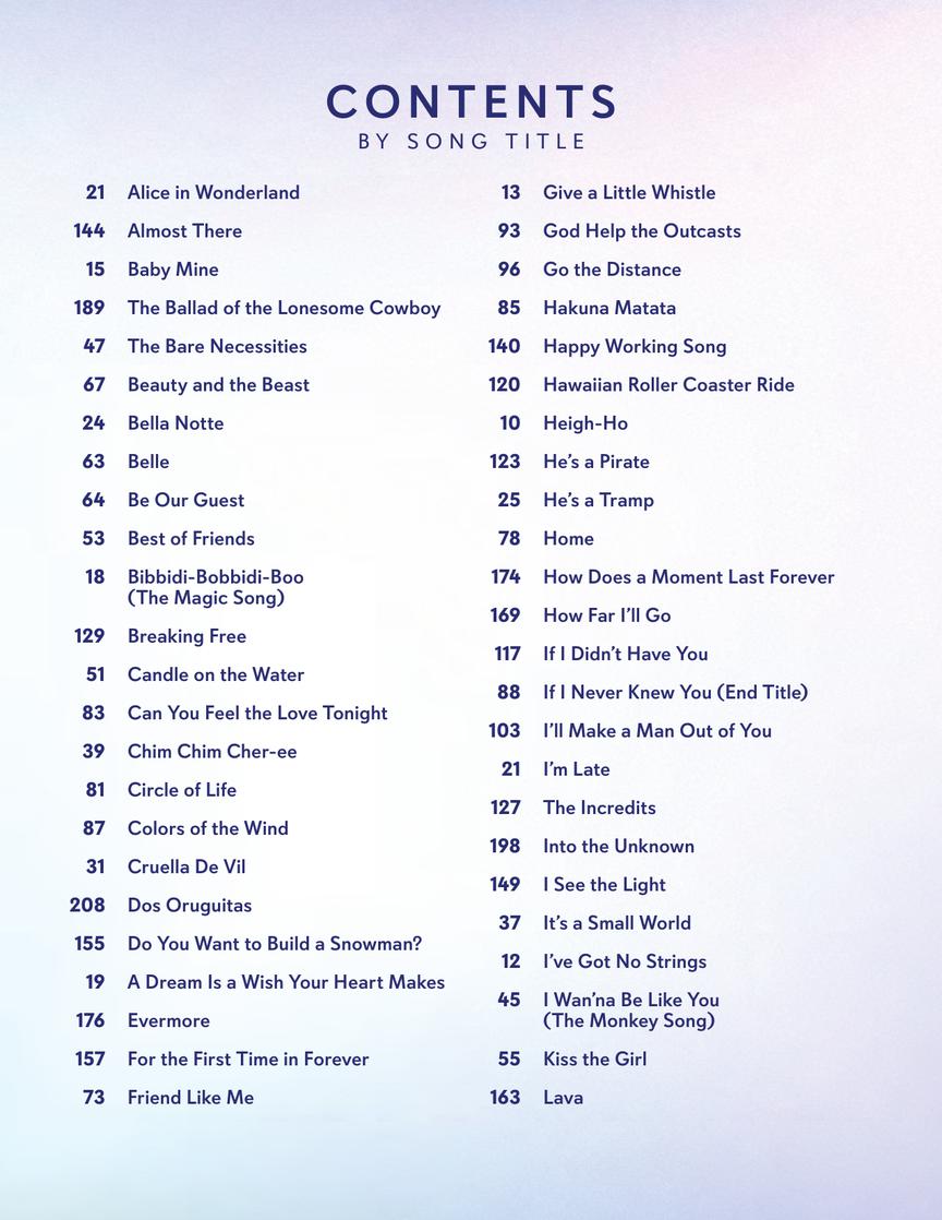 Disney 100 Songs Book - Celebrating the 100th Anniversary of Disney