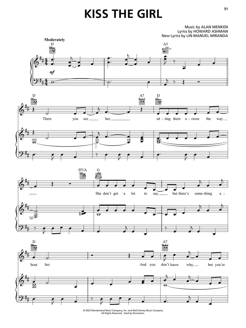 The Little Mermaid - Piano, Vocal & Guitar Songbook