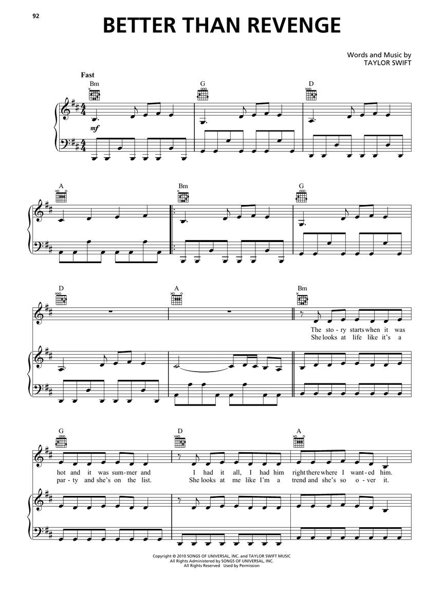 Taylor Swift - Speak Now (Taylor's Version) Piano, Vocal & Guitar Songbook