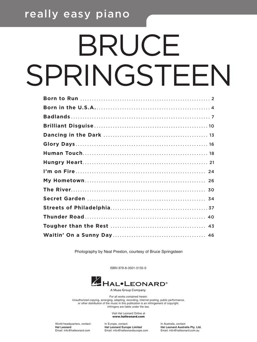 Bruce Springsteen: Really Easy Piano