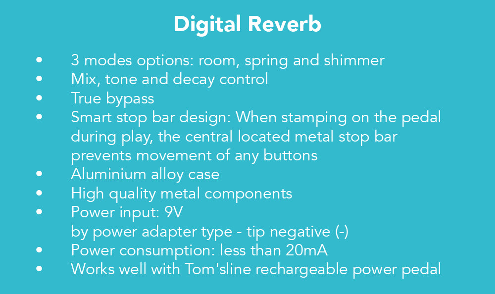 Toms Line AOV-3 Oceanverb Mini Pedal