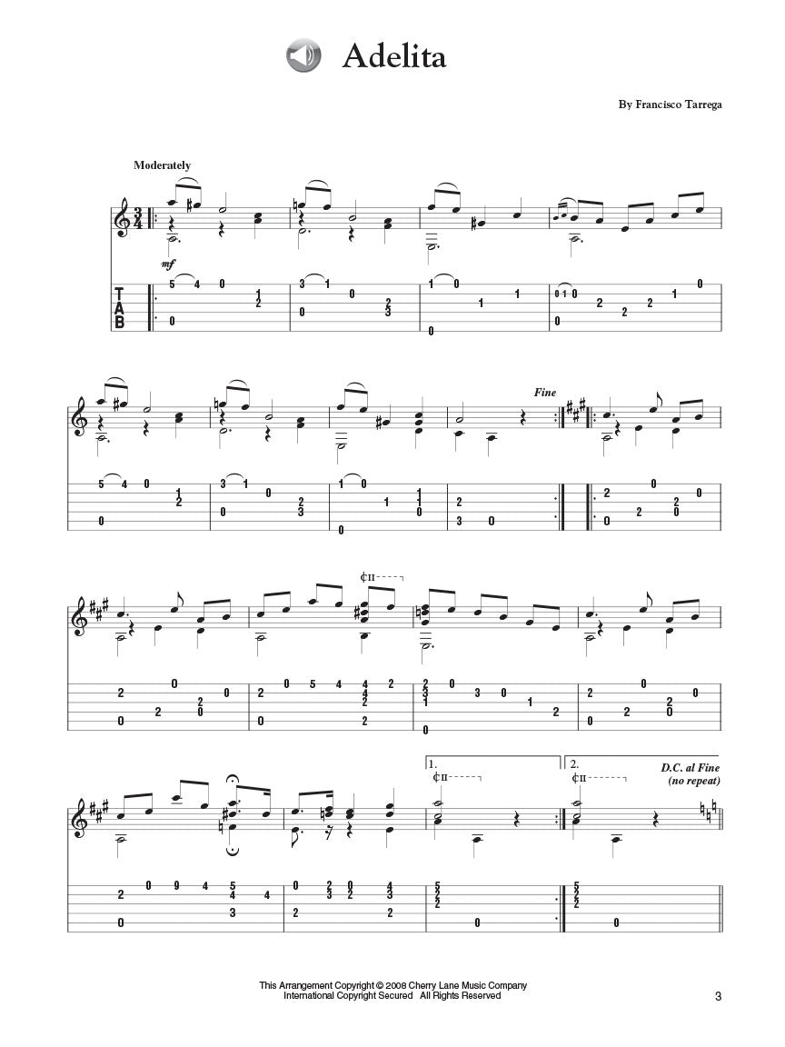 30 Easy Spanish Guitar Solos Book/Ola