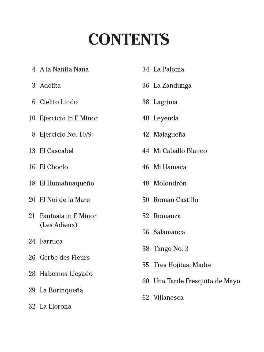 30 Easy Spanish Guitar Solos Book/Ola