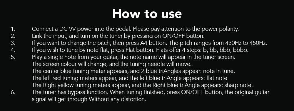 Toms Line AT-07 Mini Pedal Tuner