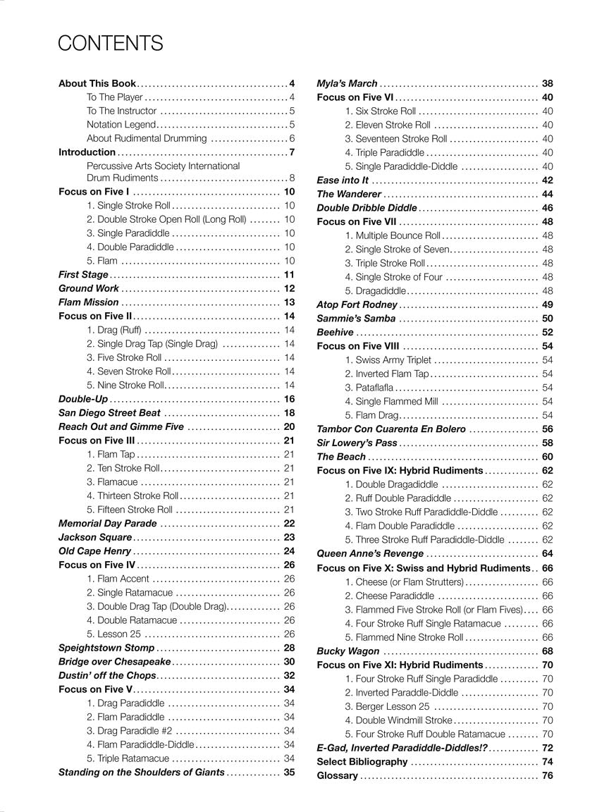 Rudimental Drum Solos For Marching Snare Drummer Book