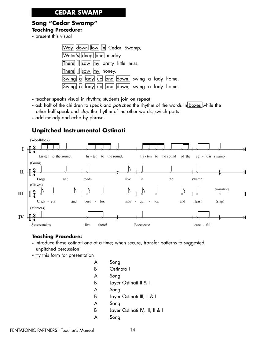 Pentatonic Partners Song Collection for Piano and Vocal - Teachers Book