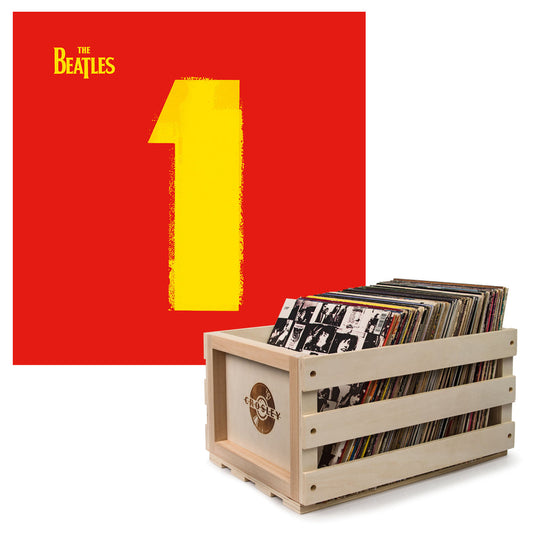The Beatles '1' Vinyl Album and Crosley Vinyl Crate Bundle