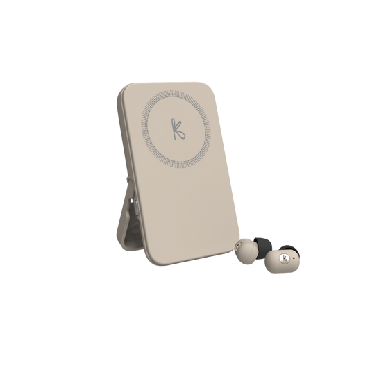 Kreafunk Tocharge Go Powerbank + Earbuds - Ivory Sand