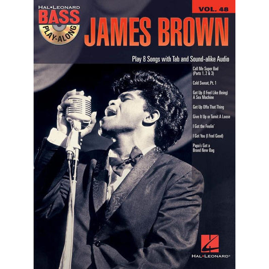 James Brown Bass Play Along V48 Bk/Cd