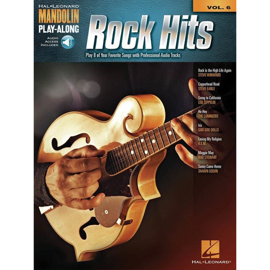 Rock Hits Mandolin Playalong V6 Bk/Ola