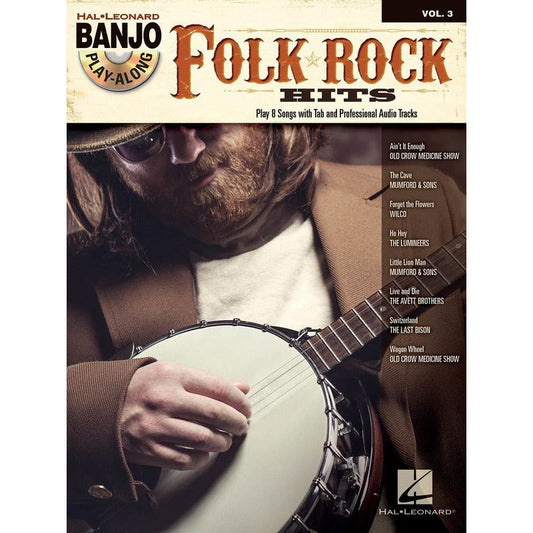 Folk Rock Hits Banjo Play Along V3 Bk/Cd
