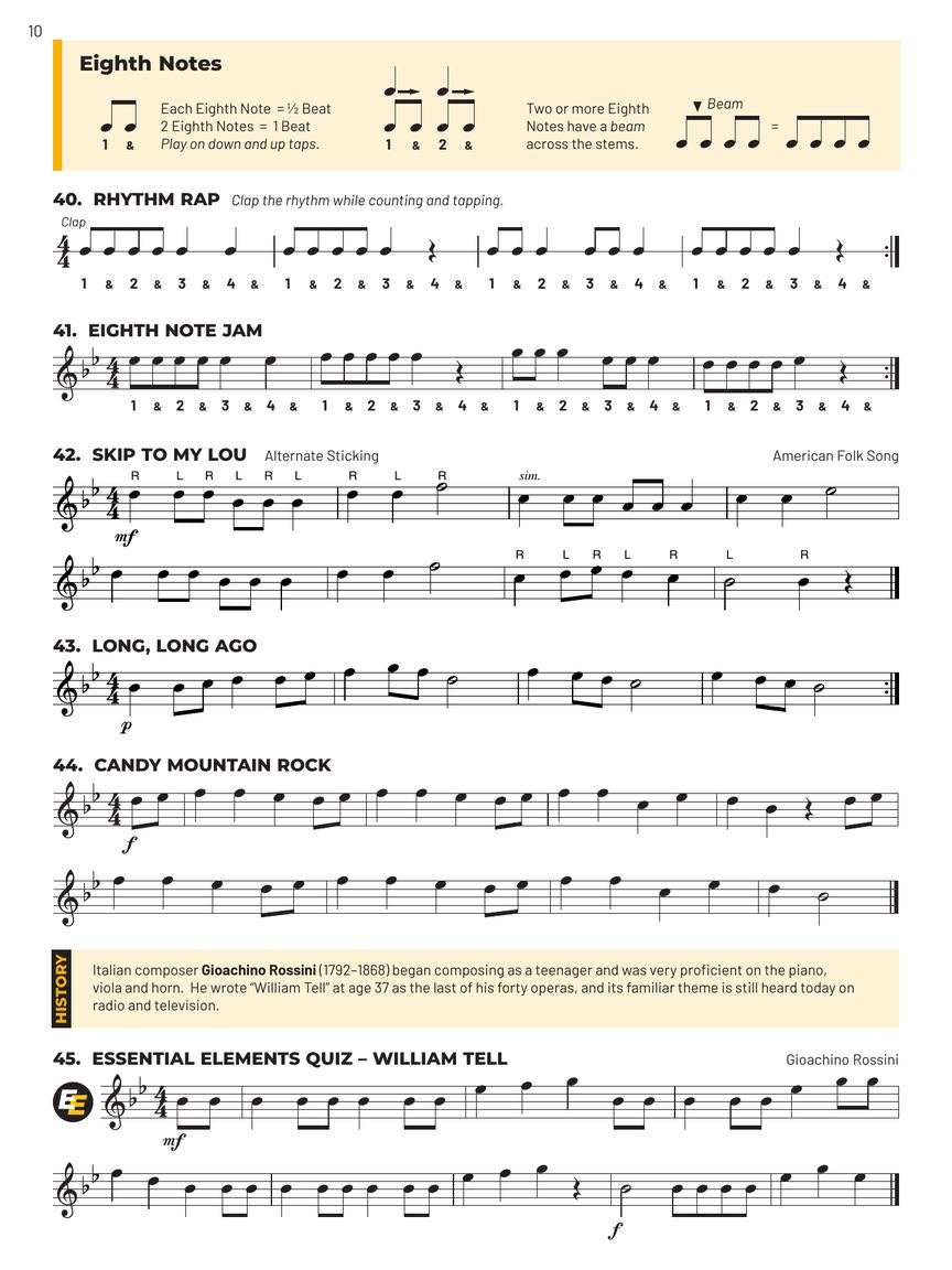 Essential Elements For Band Percussion Book 1 (Book/Olm) - New Edition Release 2025
