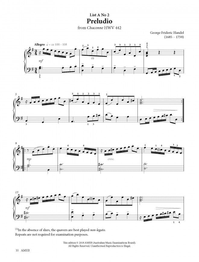 AMEB Piano Series 18 - Grade 3 Book (2018+)