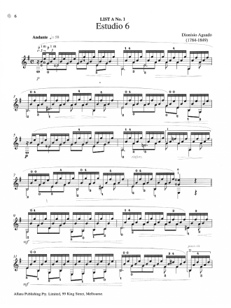 AMEB Classical Guitar Series 1 - Grade 4 Book