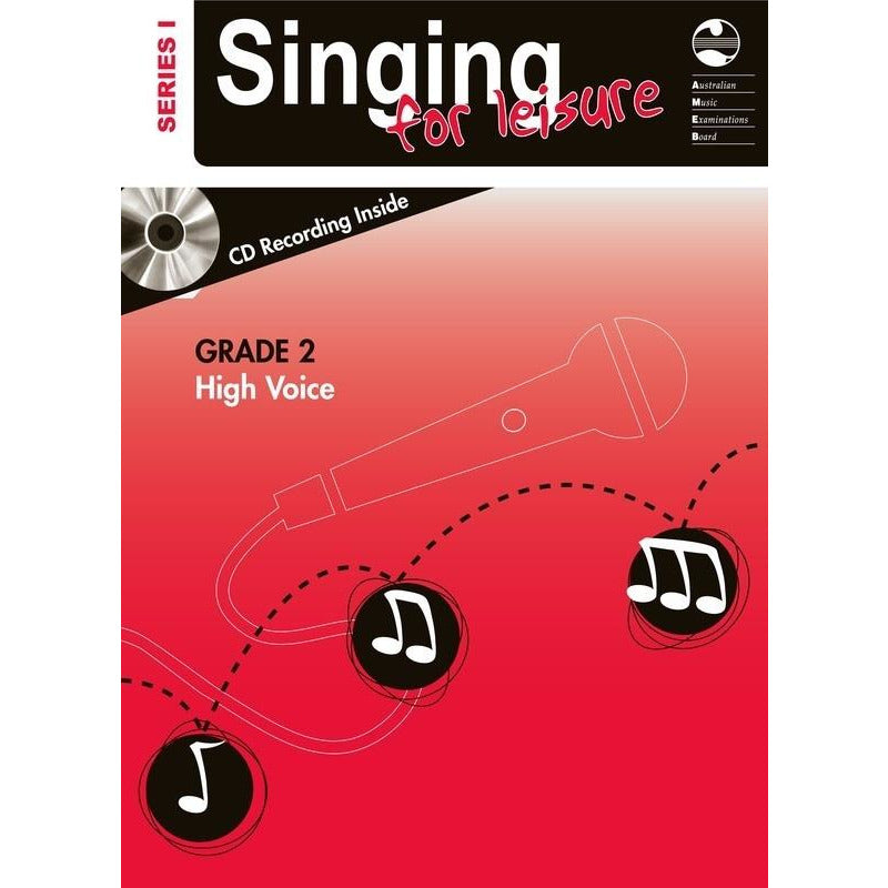 AMEB Singing For Leisure Series 1 - Grade 2 High Voice Book/Cd