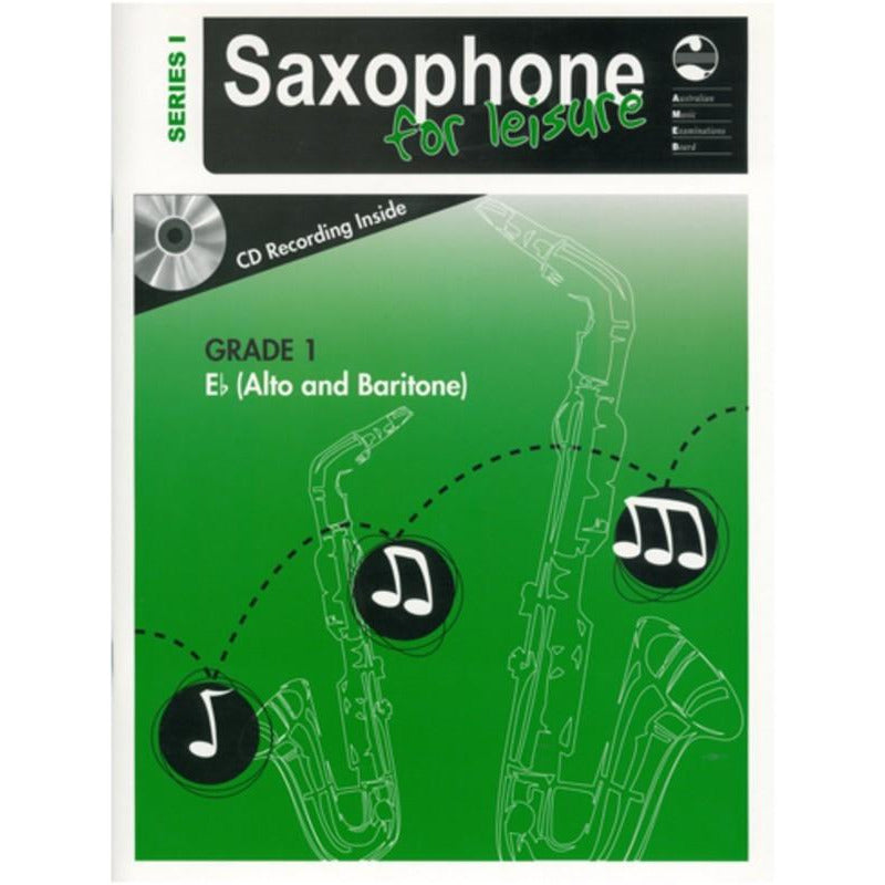 AMEB SAXOPHONE FOR LEISURE GRADE 1 E FLAT BK/CD SER 1 - Music2u