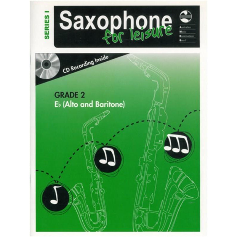 AMEB SAXOPHONE FOR LEISURE GRADE 2 E FLAT BK/CD SER 1 - Music2u