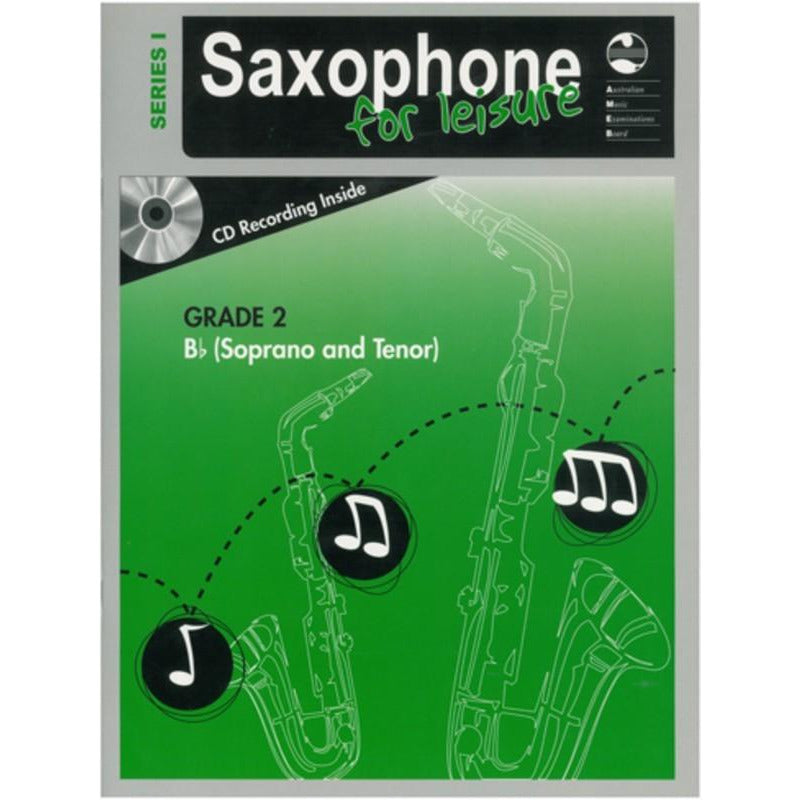 AMEB Saxophone For Leisure Tenor/Soprano Bb Series 1 - Grade 2 Book & Cd