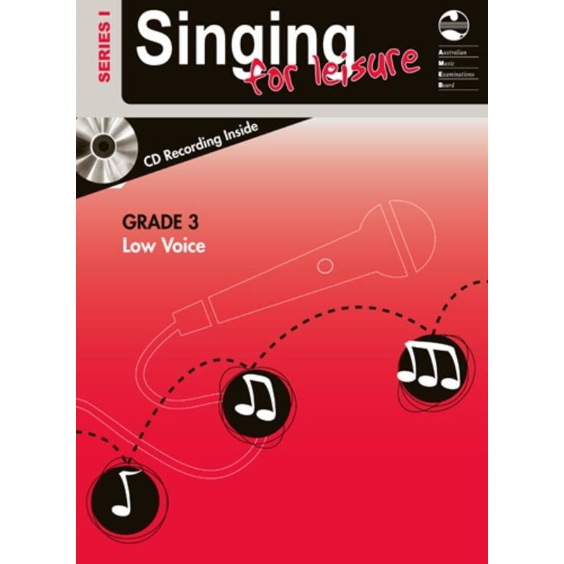 AMEB SINGING FOR LEISURE BK/CD GRADE 3 LOW SERIES 1 - Music2u