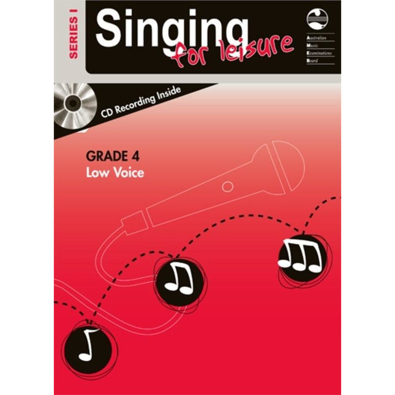 AMEB SINGING FOR LEISURE BK/CD GRADE 4 LOW SERIES 1 - Music2u