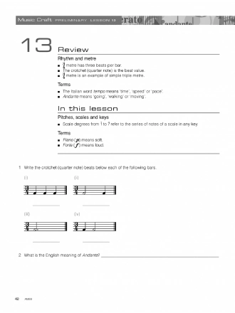 AMEB Music Craft Student Workbook - Preliminary Grade A (Book/2Cds)