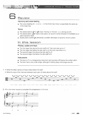 AMEB Music Craft Student Workbook - Grade 3 Book A (Book/2Cds)