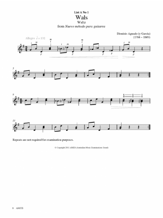 AMEB Classical Guitar Series 2 - Preliminary Grade Book