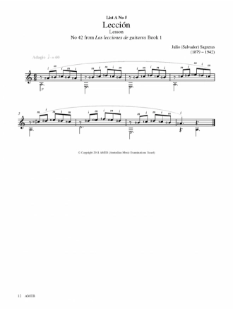 AMEB Classical Guitar Series 2 - Preliminary Grade Book
