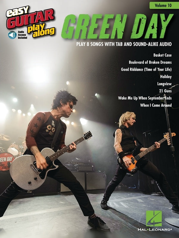 Green Day Easy Guitar Play Along Bk/Cd V10