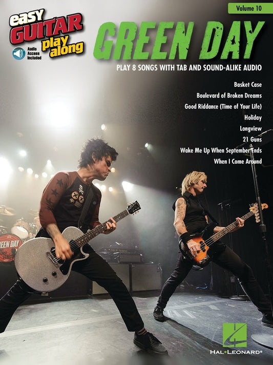 Green Day Easy Guitar Play Along Bk/Cd V10