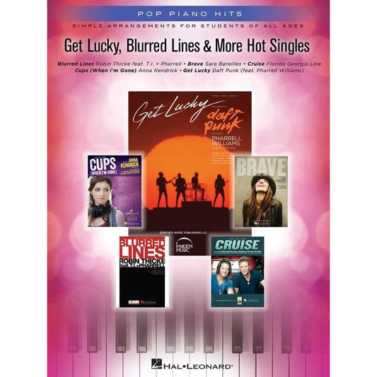Get Lucky Blurred Lines & More Hot Singles Easy Piano Book