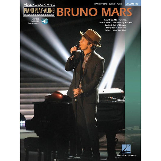 Bruno Mars Piano Play Along Volume 126 Book/Cd