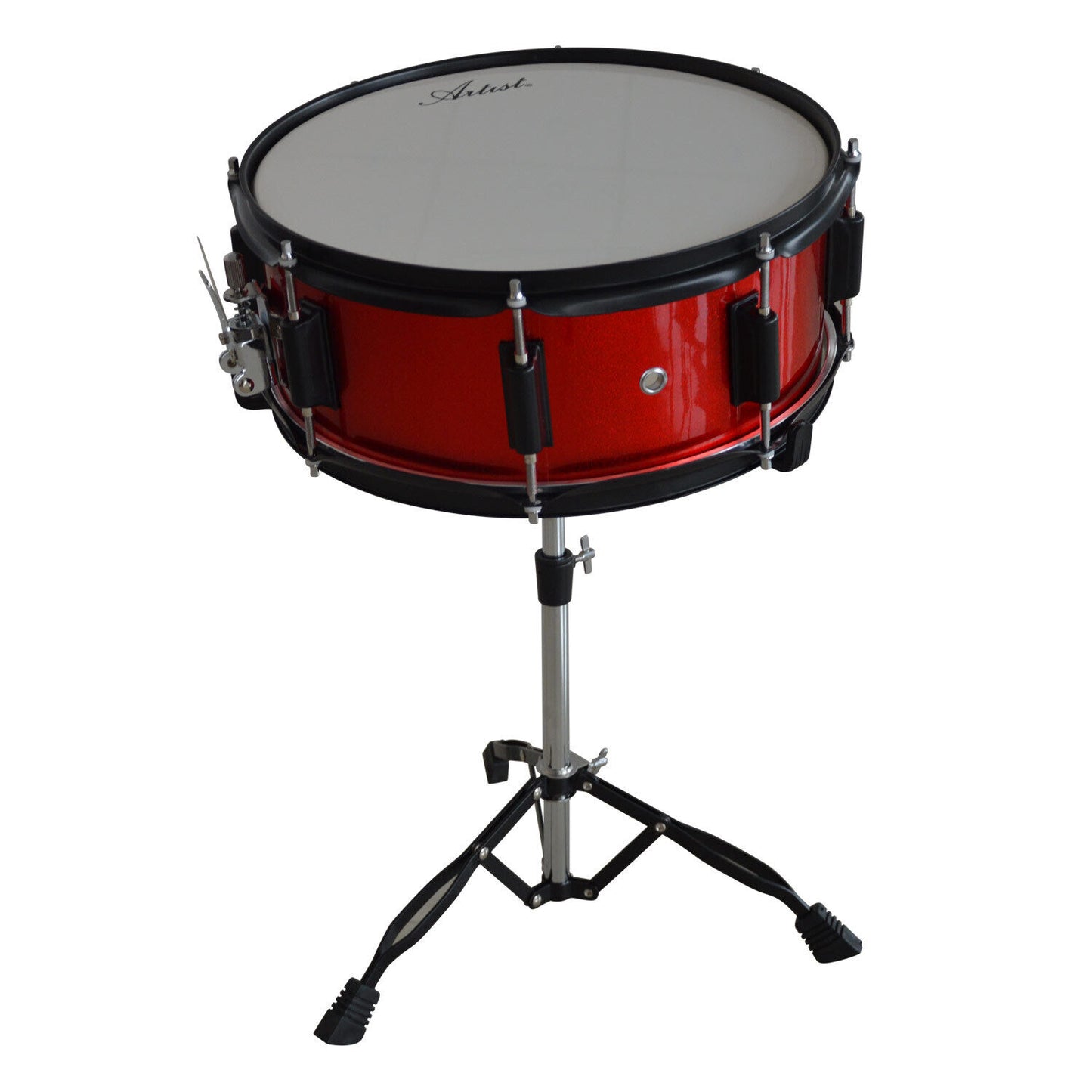 Beginner Standard 5 Piece Rock Drum Kit Set-up + Cymbals, Hardware and Stool