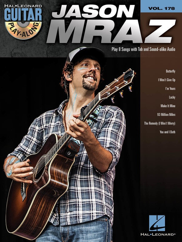 Jason Mraz Guitar Play Along Volume 178 Book/Cd